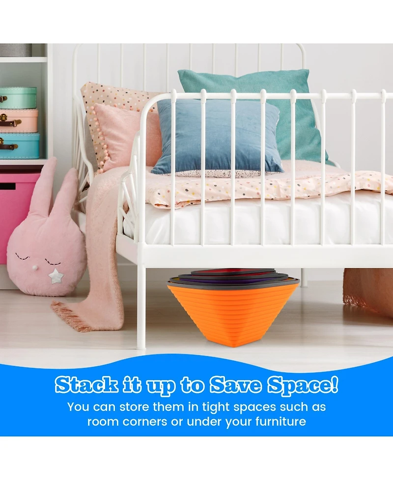 Sugift / 11 Pcs set, non-slip design / Kids Stepping Stone Set