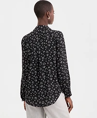 On 34th Women's Woven Open-Heart Button-Down Shirt, Macy's Exclusive