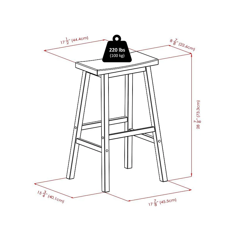 Winsome Parkland 5 Pieces Square High Pub Table Set