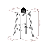 Winsome Parkland 5 Pieces Square High Pub Table Set