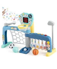 Sugift / 5-in-1 design, adjustable basketball hoop, suitable for 18+ months boys and girls / Toddler Sports Toy