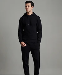 Reiss Men's Interlock Jersey Drawstring Hoodie