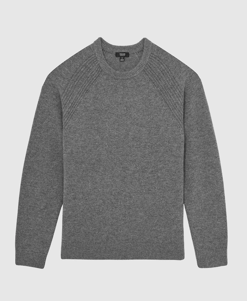 Reiss Men's Wool-Cashmere Reverse-Seam Sweater