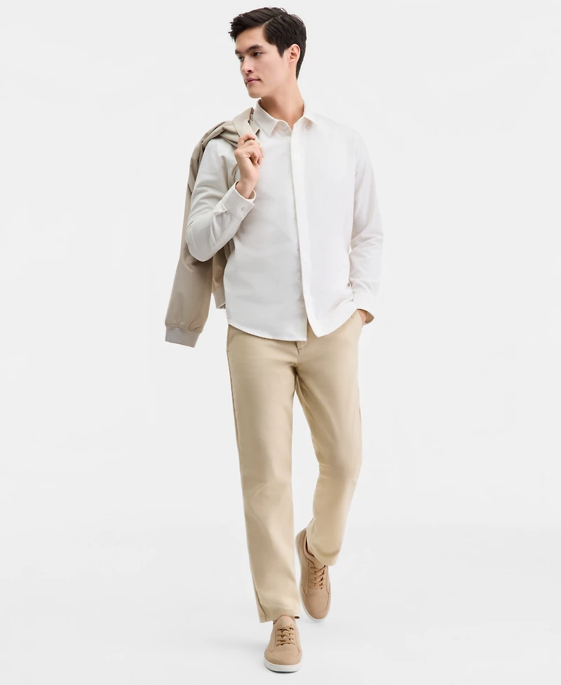 Alfani Men's Long-Sleeve Cotton Needle Corduroy Shirt, Macy's Exclusive