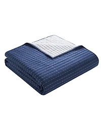 Vcny Home Embroidered Pick Stitch Microfiber 3-Pc. Quilt Set