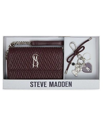 Steve Madden Boxed Carina Matelasse Crossbody Wallet