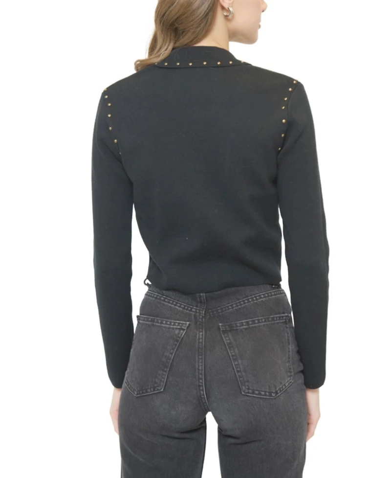 Central Park West Women's Crystal Knit Blazer