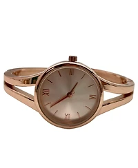Olivia Pratt Minimalist Style Every Day Cuff Women Watch, Rose Gold