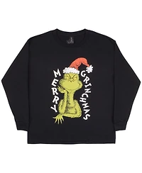 The Grinch Dr. Seuss Boy's Christmas Big Boys Long Sleeve Tee