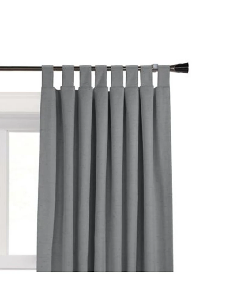 Thermaplus Commonwealth Ventura Tab Top Dressing Window Curtain Panel Pair - 52x63", Dark Grey