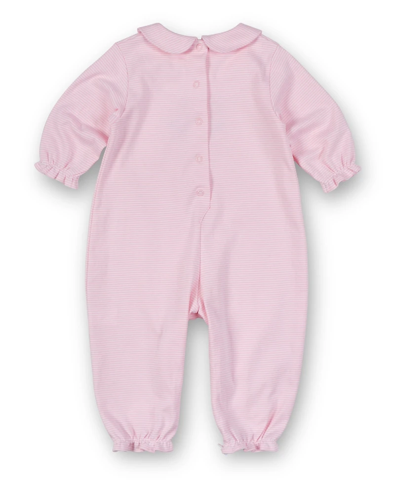 Florence Eiseman Baby Girls Stripe Knit Longall With Rocking Horse