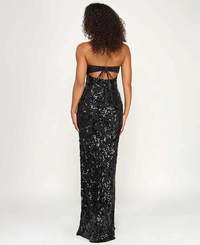 Katia Rae Junior's Strapless Sequin Dress