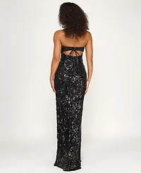 Katia Rae Junior's Strapless Sequin Dress