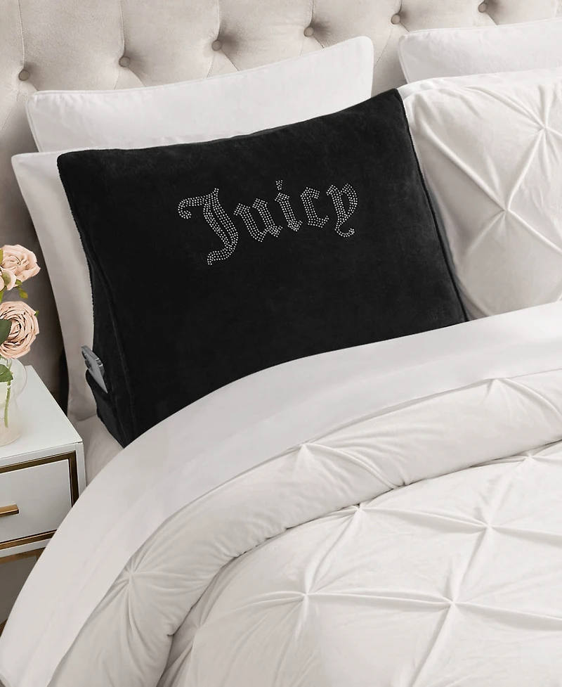 Juicy Couture Rhinestone Wedge Pillow, 18" x 24"