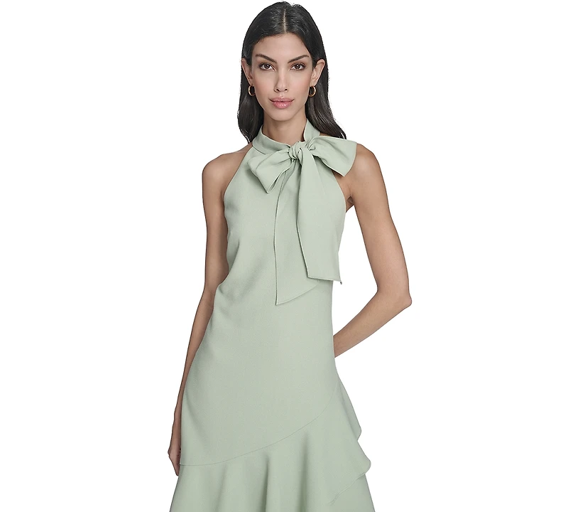 Vince Camuto Women's Signature Stretch Halter Neck Dress