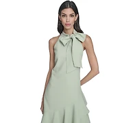 Vince Camuto Women's Signature Stretch Halter Neck Dress