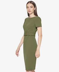 Calvin Klein Women's Crewneck Short-Sleeve Dress