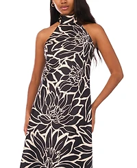 CeCe Women's High Halter Neck Midi Dress