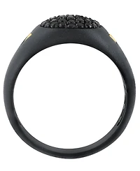 Effy Collection Men's Black Spinel (3/4 ct. t.w.) Ring in Sterling Silver