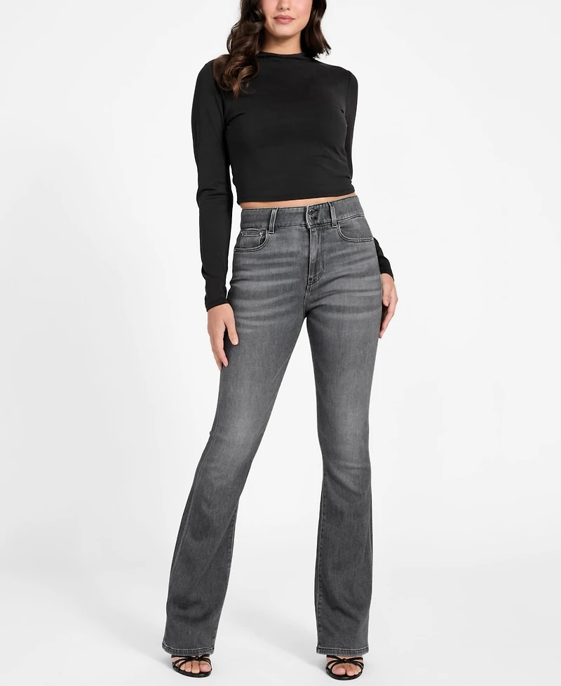 Guess Women's High-Rise Flare Corset Jeans