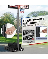 Portable Basketball Hoop Adjustable Basketball Goal System