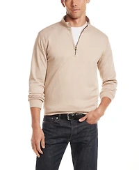 Weatherproof Vintage Men's Long Sleeve Mixy Quarter Zip Sweater