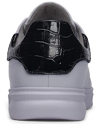 Karl Lagerfeld Paris Men's Round Toe Leather Sneakers