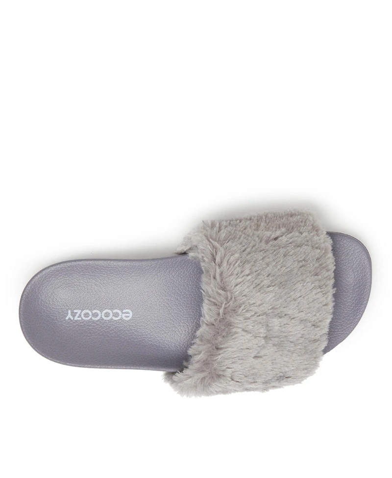 Dearfoams EcoCozy Women's Faux Shearling Slide Sandal