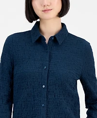Eileen Fisher Women's Classic Collar Shirt