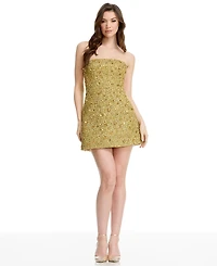Dress the Population Women's Scottie Strapless A-Line Mini