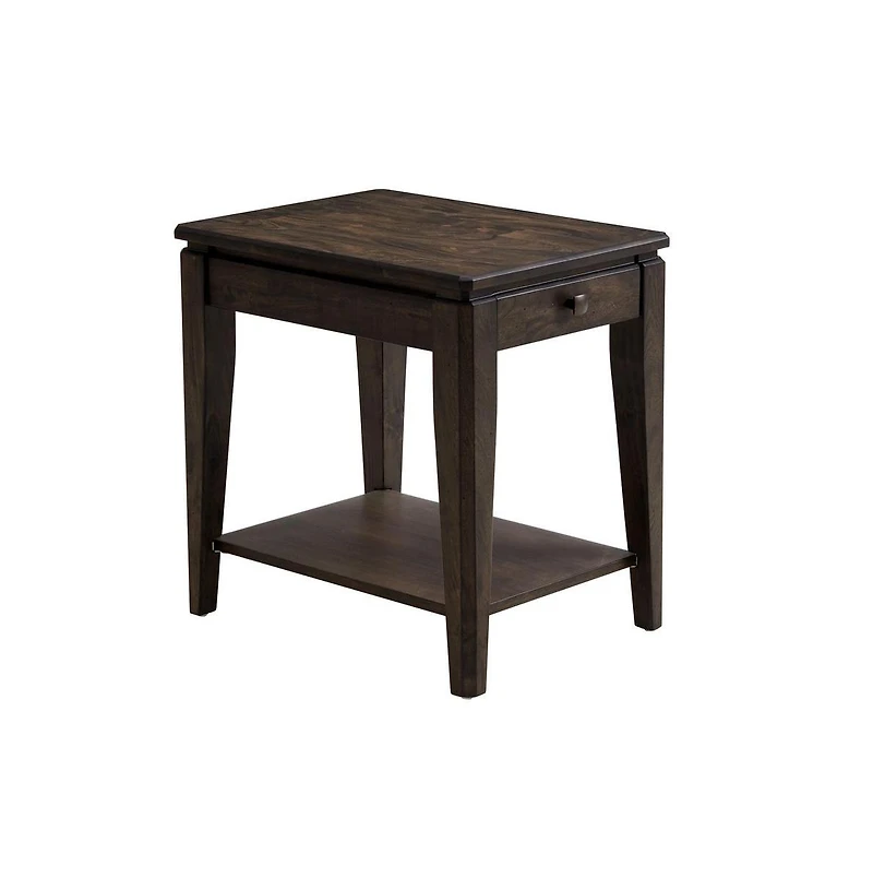 Intercon 18"" x 24"" Chairside Table in Brushed Mango