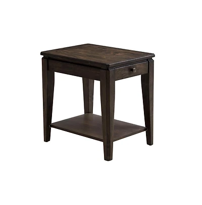 Intercon 18"" x 24"" Chairside Table in Brushed Mango