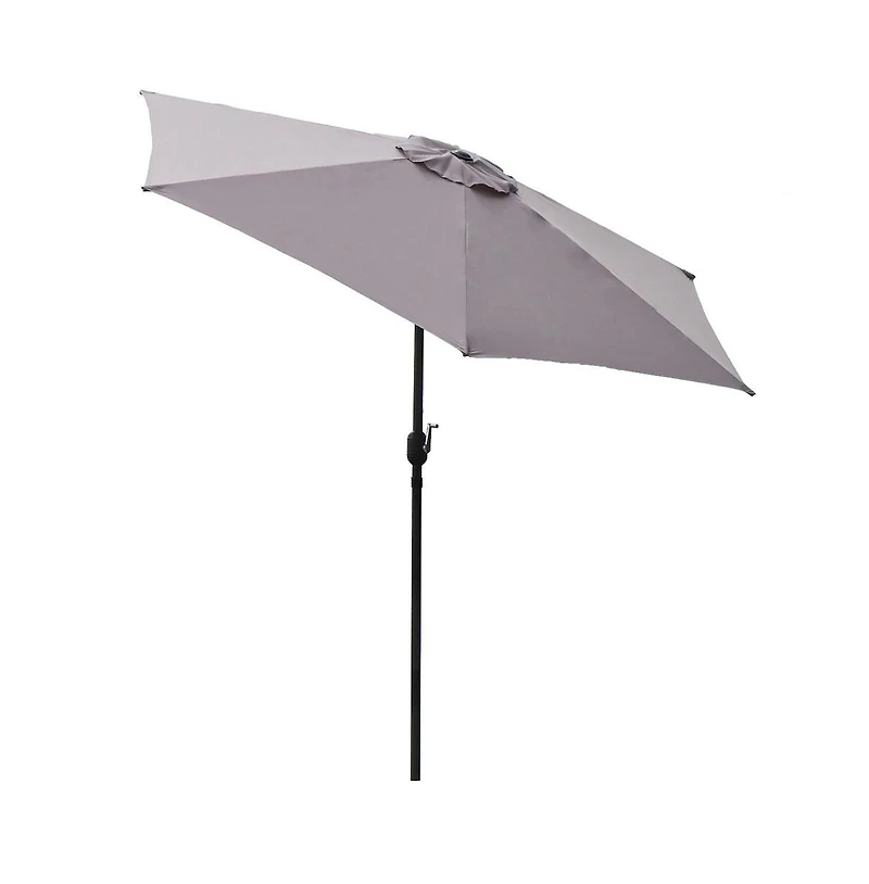Panama Jack Outdoor Panama Jack Grey 9 Ft Alum Patio Umbrella W/Crank
