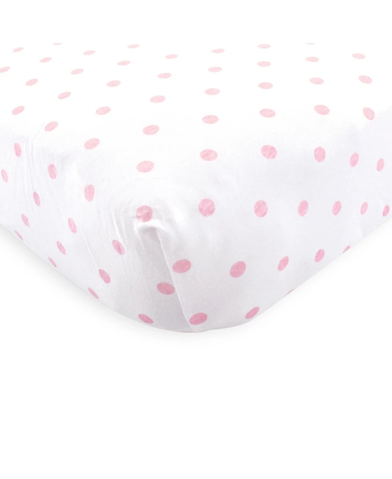 Luvable Friends Fitted Knit Crib Sheet, 2-Pack