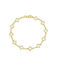 The Lovery Mini Gold Open Clover Bracelet 14K Gold