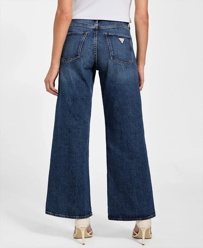 Guess Women's High-Rise Wide-Leg Jeans