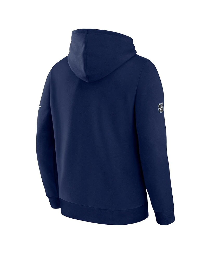 Fanatics Men's Navy Columbus Blue Jackets Authentic Pro Primary Hoodie