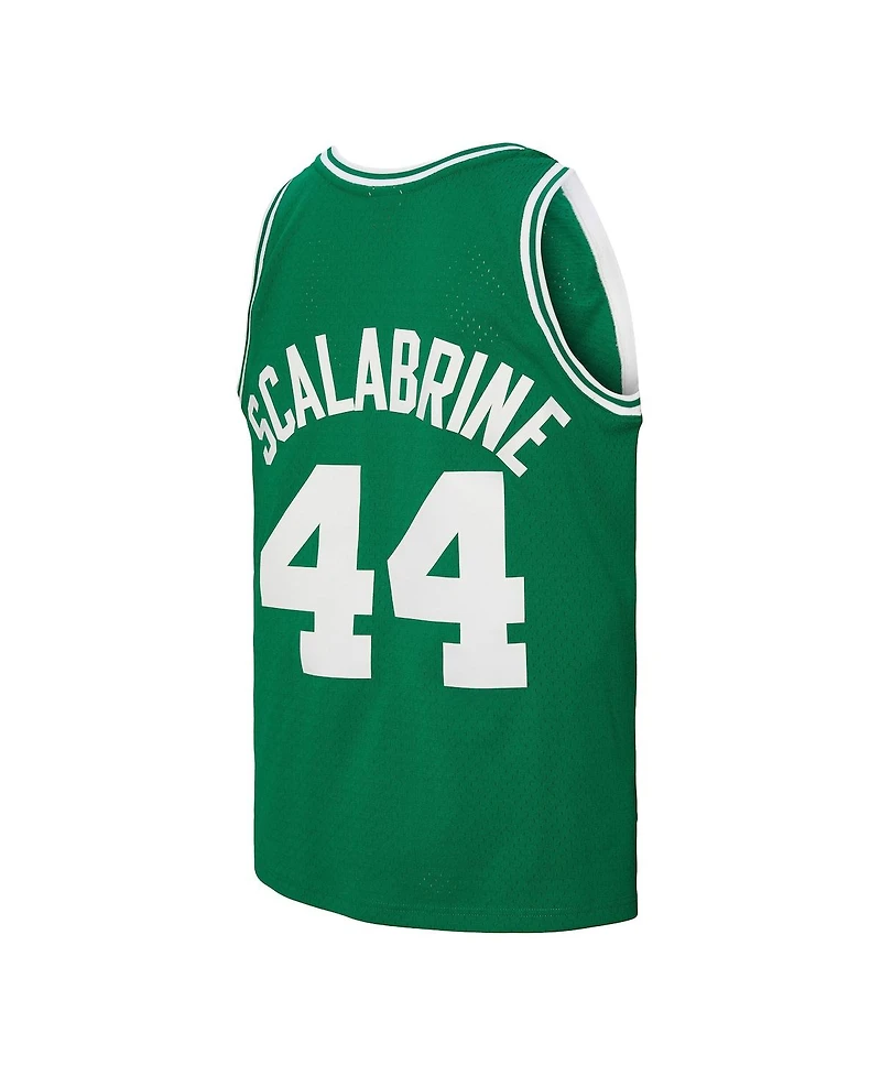 Mitchell & Ness Men's Brian Scalabrine Kelly Green Boston Celtics 2007/08 Hardwood Classics Swingman Jersey
