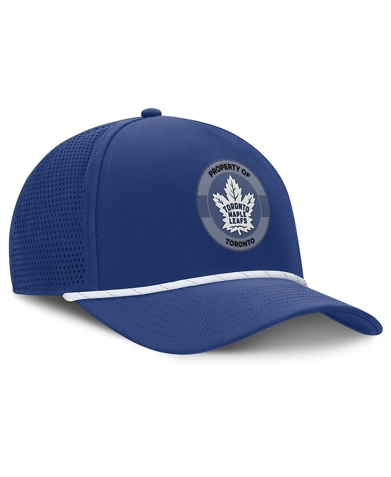 Fanatics Men's Blue Toronto Maple Leaf's Authentic Pro Rink Adjustable Hat
