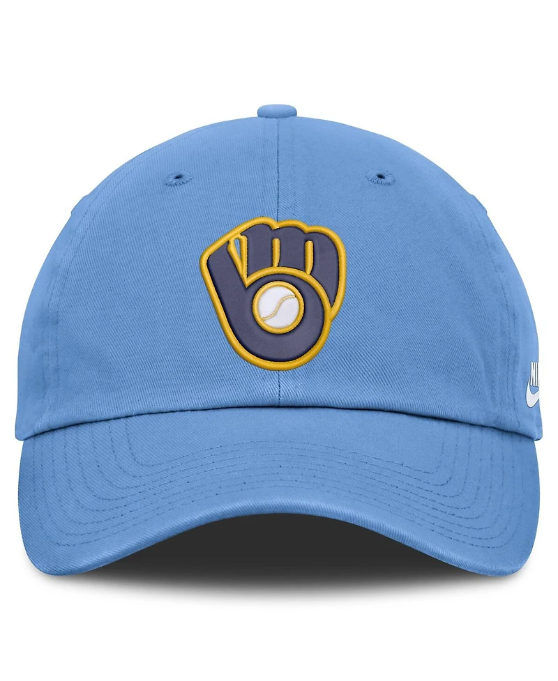 Nike Men's Light Blue Milwaukee Brewers Cooperstown Collection Club Adjustable Hat