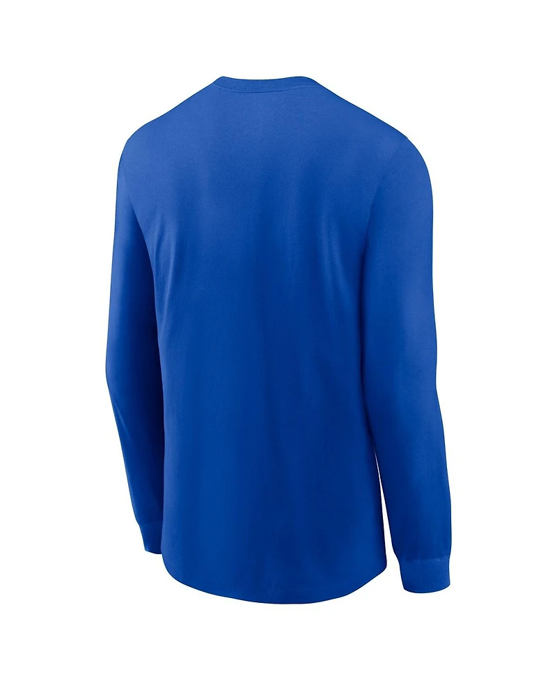 Nike Men's Royal Kentucky Wildcats Legacy Arched Logo Long Sleeve T-Shirt