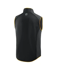 Fanatics Men's Black Boston Bruins Authentic Pro Rink Full-Zip Vest