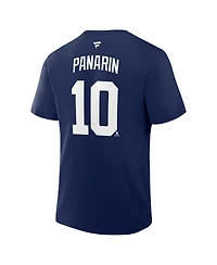 Fanatics Men's Artemi Panarin Navy New York Rangers Authentic Stack Name Number T-Shirt
