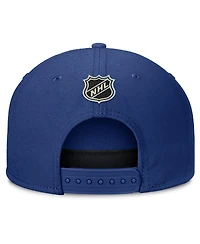 Fanatics Men's Blue Toronto Maple Leaf's Authentic Pro Rink Team Code Snapback Hat
