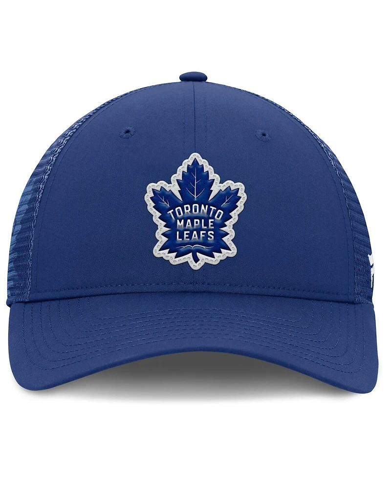 Fanatics Men's Blue Toronto Maple Leaf's Authentic Pro Home Ice Trucker Adjustable Hat