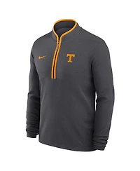 Nike Men's Anthracite Tennessee Volunteers Courtside Victory Dri-fit Half-Zip Pullover Sweatshirt