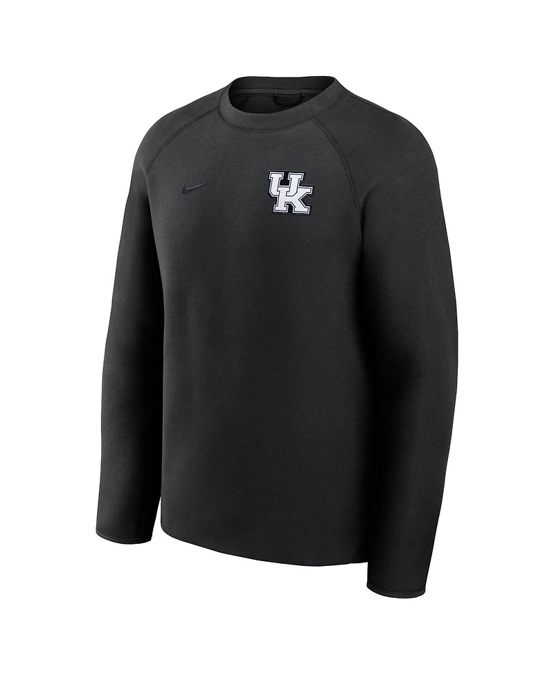 Nike Men's Black Kentucky Wildcats Tech Fleece Raglan Sweatshirt