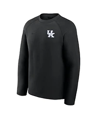 Nike Men's Black Kentucky Wildcats Tech Fleece Raglan Sweatshirt