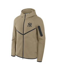 Nike Men's Tan New York Yankees Tech Fleece Windrunner Full-Zip Hoodie Jacket