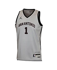 Jordan Big Boys and Girls Victor Wembanyama Silver San Antonio Spurs Swingman Jersey